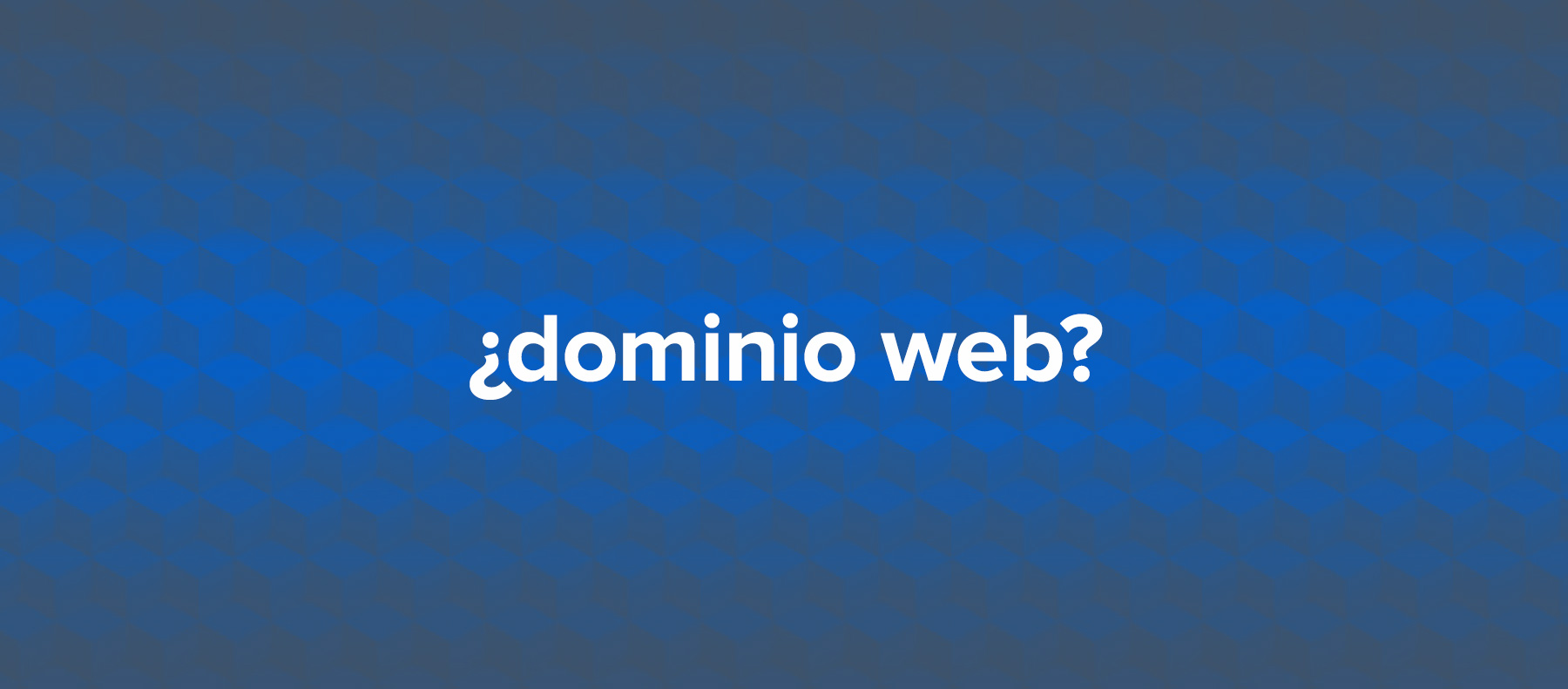 Qué es un dominio web