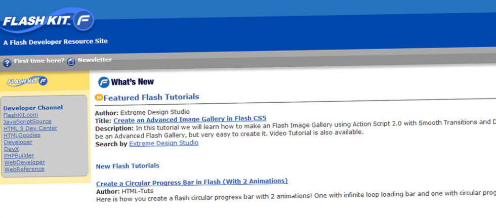 Recursos de flash, ejemplos y demos – Flash Kit