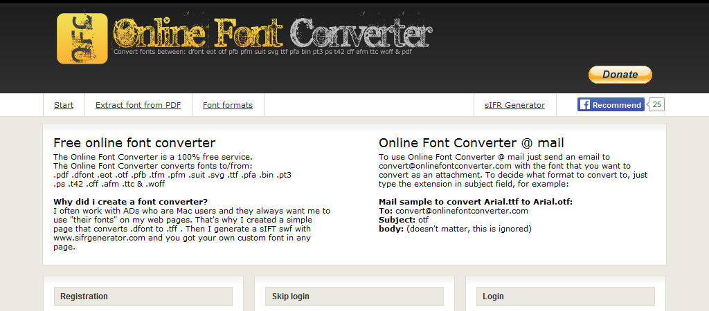 Free Online Font Converter - Conversor de fuentes online gratis