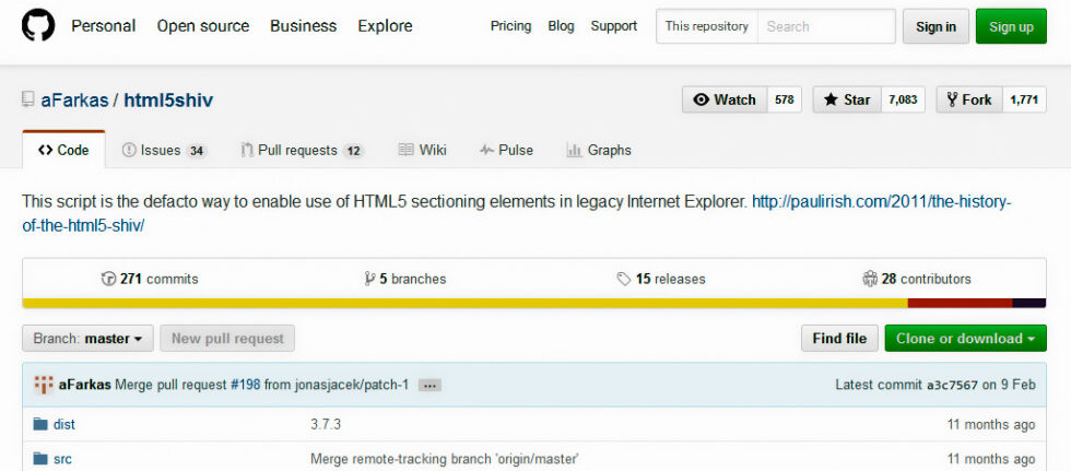 HTML5 no funciona en Internet Explorer – html5shiv