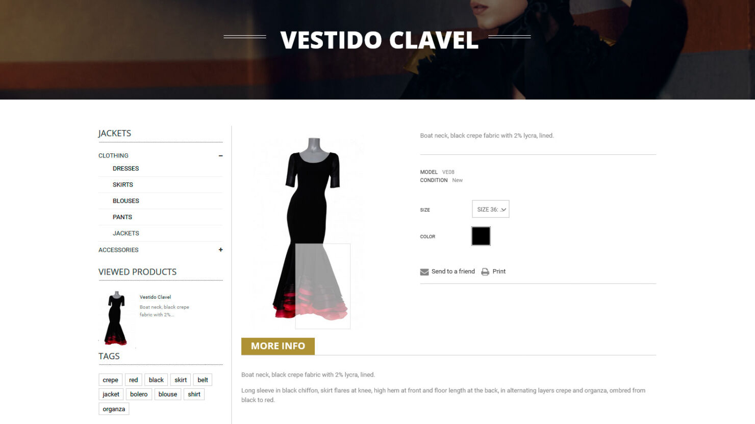 Diseño y desarrollo de tienda online para By Sonia Olla - Producto