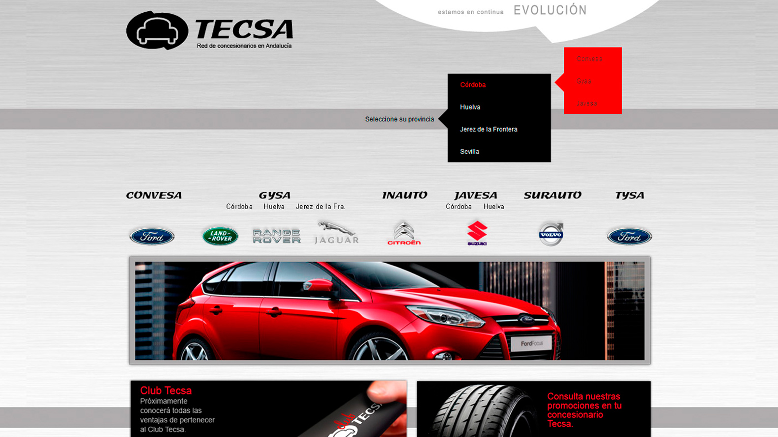 Desarrollo web corporativa de Grupo TECSA