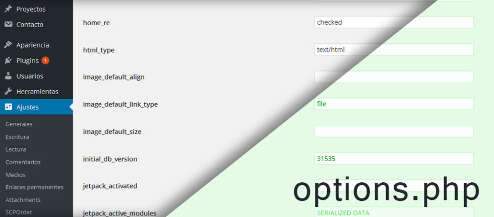 Opciones de configuración ocultas en WordPress