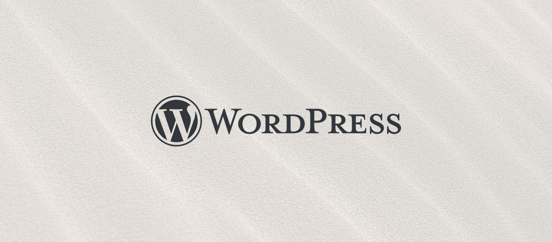 Logo de WordPress, sistema de gestión de contenidos