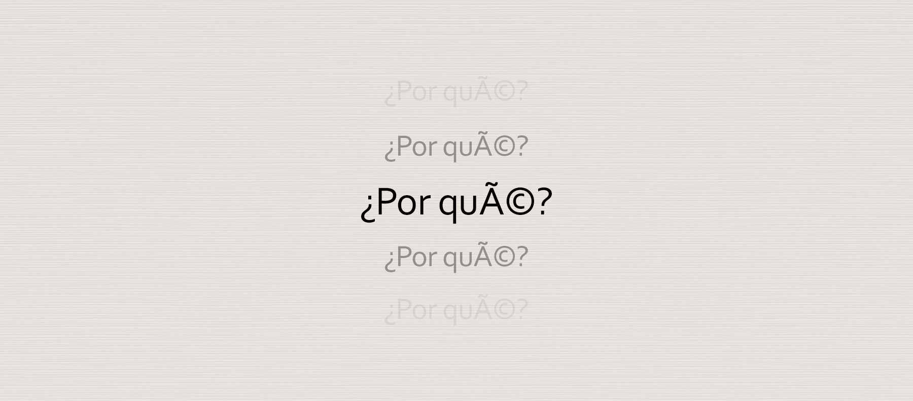 Texto con caracteres mal codificados en una página web